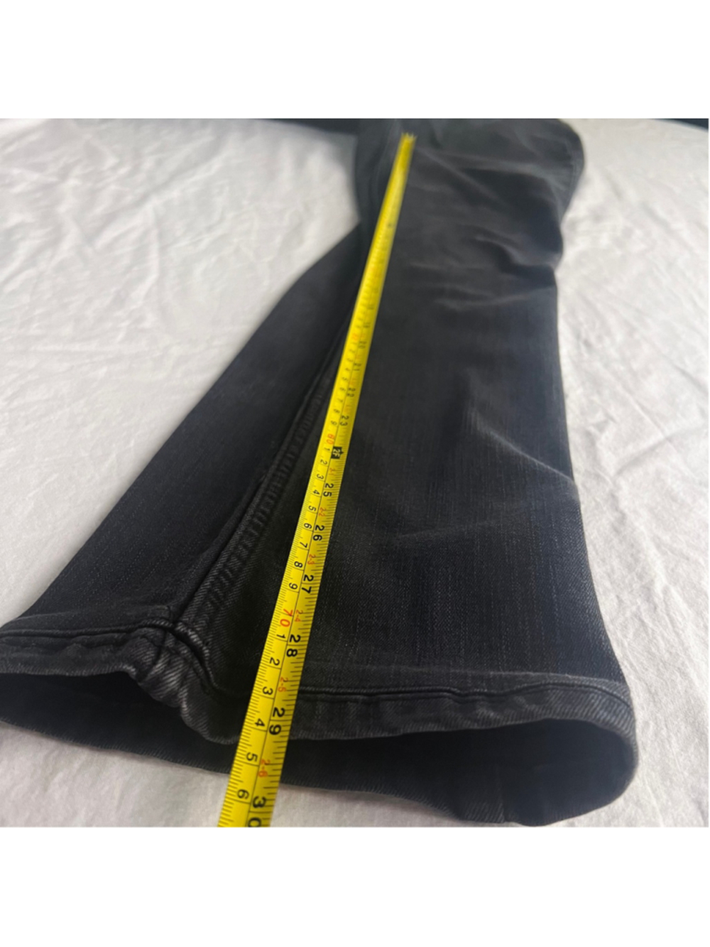 Levi's Womens Bootcut Legging Soft Black Jeans Classic Comfort Slimming W31 L32 - Picture 10 of 13